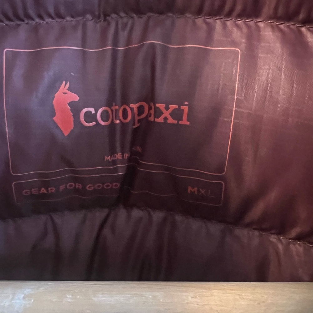 Men’s Cotopaxi vest.